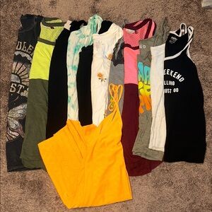 Size medium T-shirt, tank top, dress, BoHo, summer bun bundle